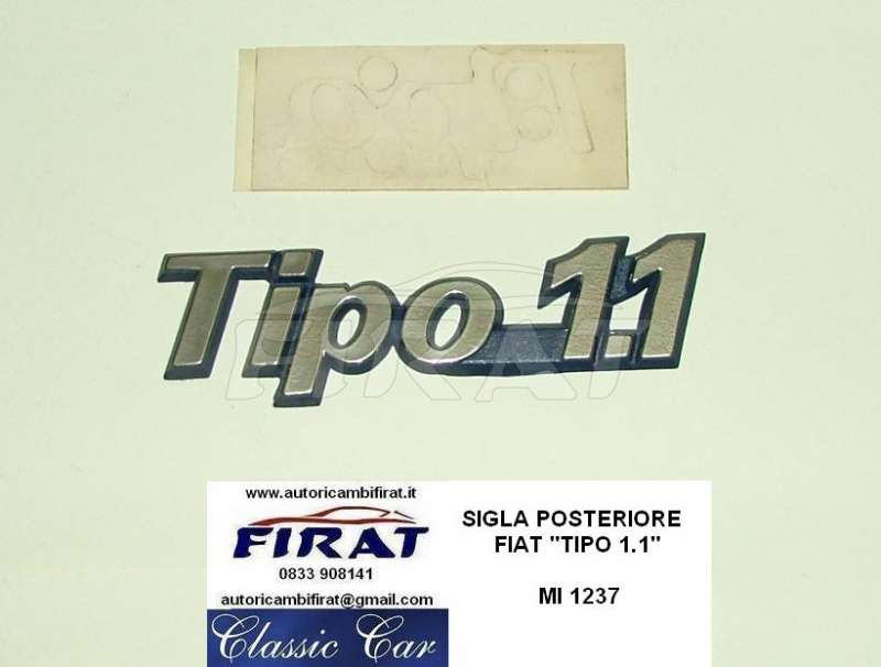 SIGLA FIAT TIPO 1100 POST.